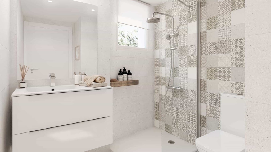 Bathroom wall tiles